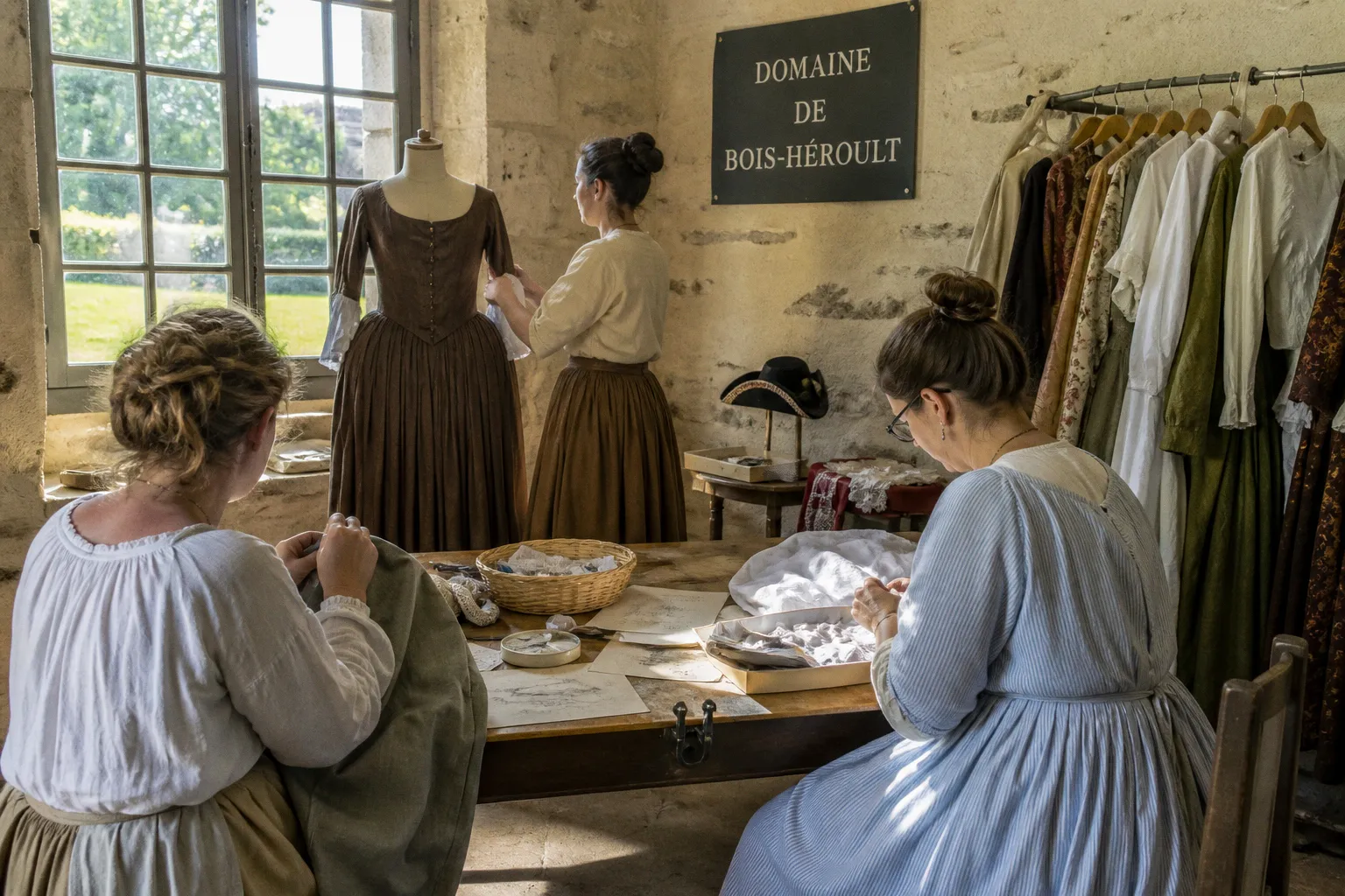 Immersion au XVIIe siècle : atelier costume historique au Domaine de Bois-Héroult